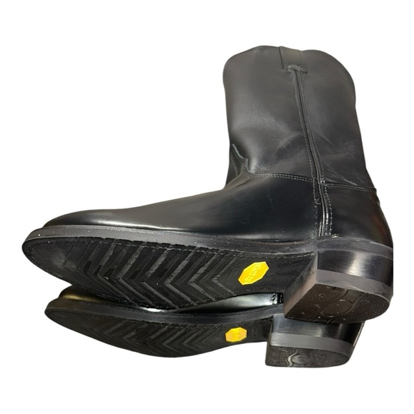 NWT JUSTIN Tobias 12" TALL WESTERN Men's western boot black - Picture 10 of 15
